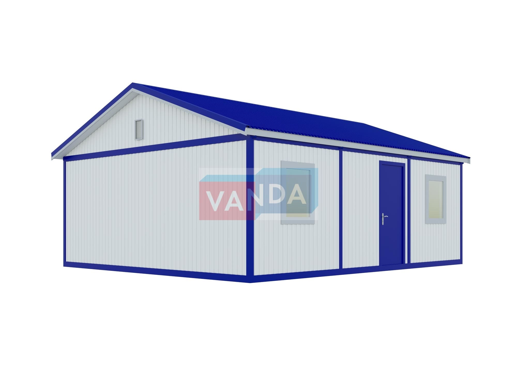 Модульная бытовка 7.2x6.0 Вагонка деревянная